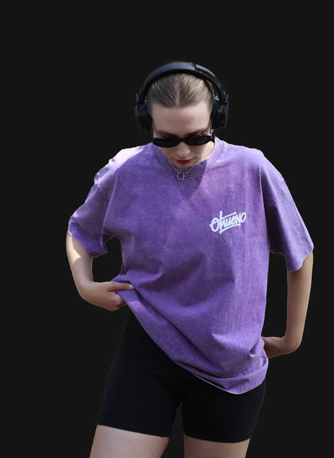 Футболка Washed бузкова
