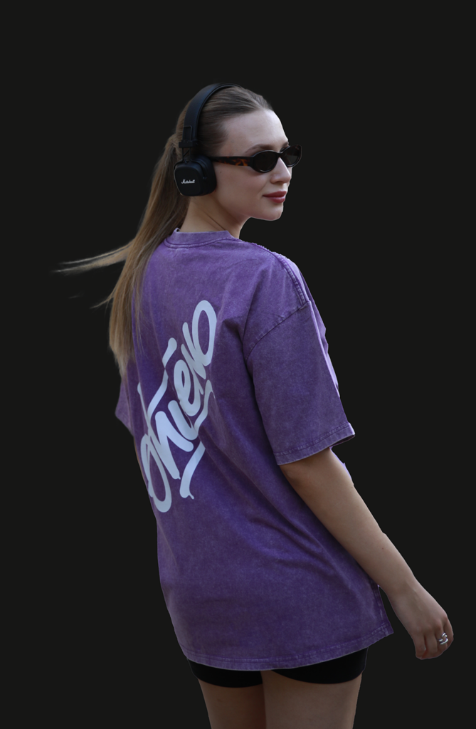 Футболка Washed бузкова - 1