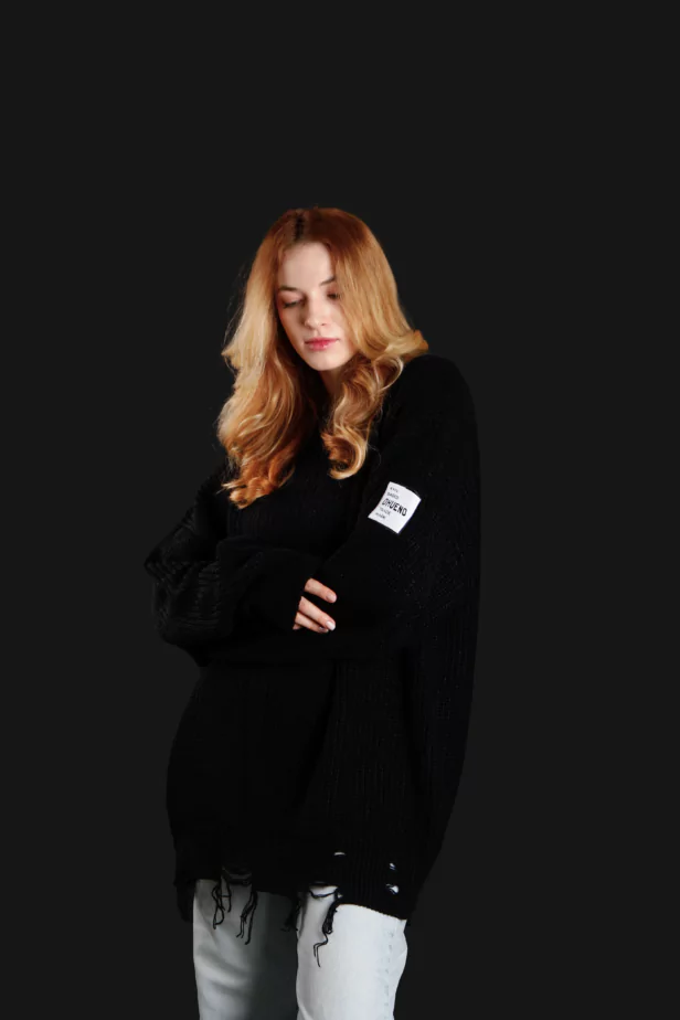 Светр оверсайз (чорний)