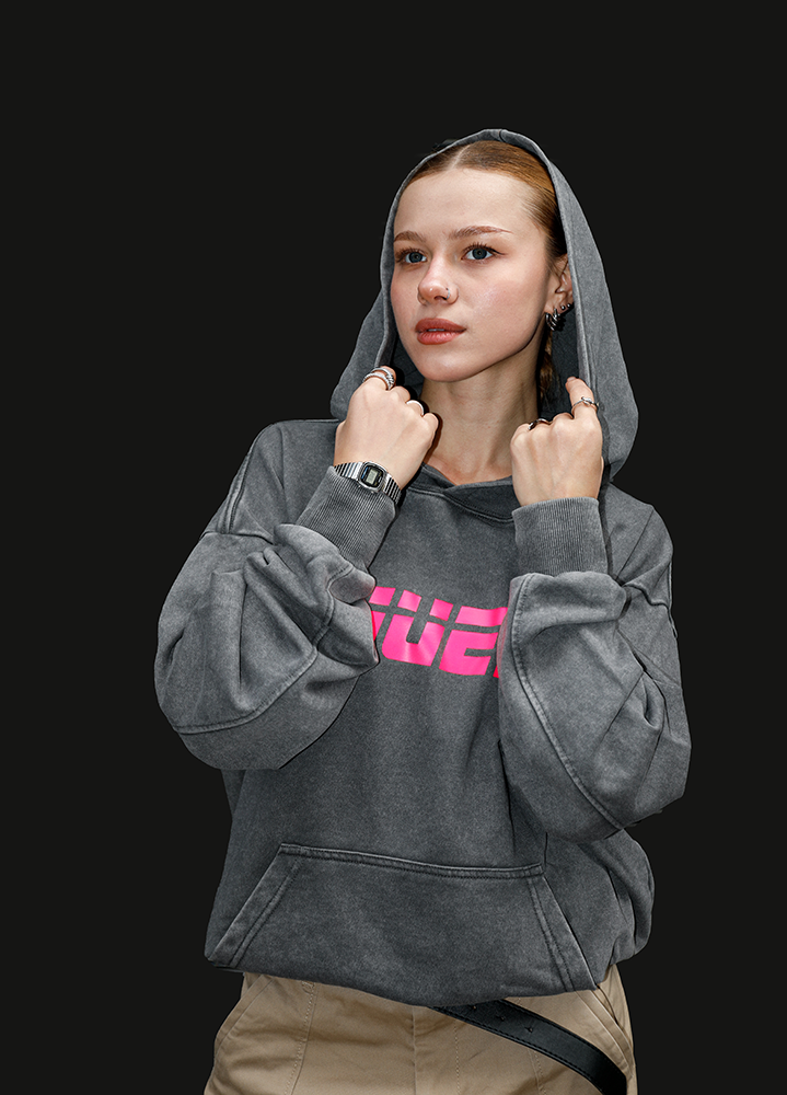 Худі Washed графіт - 1