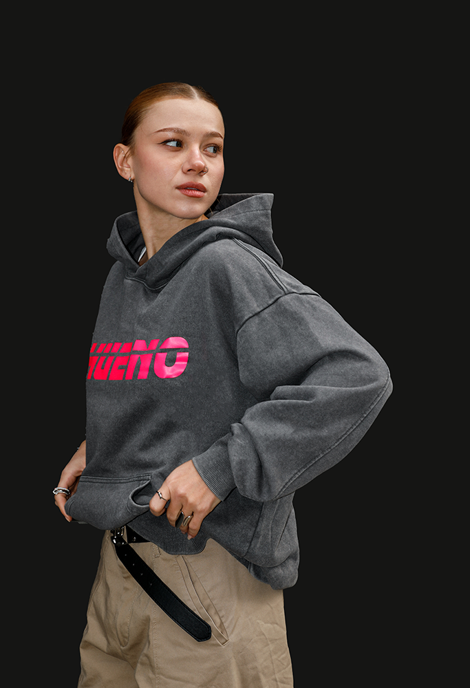Худі Washed графіт - 1