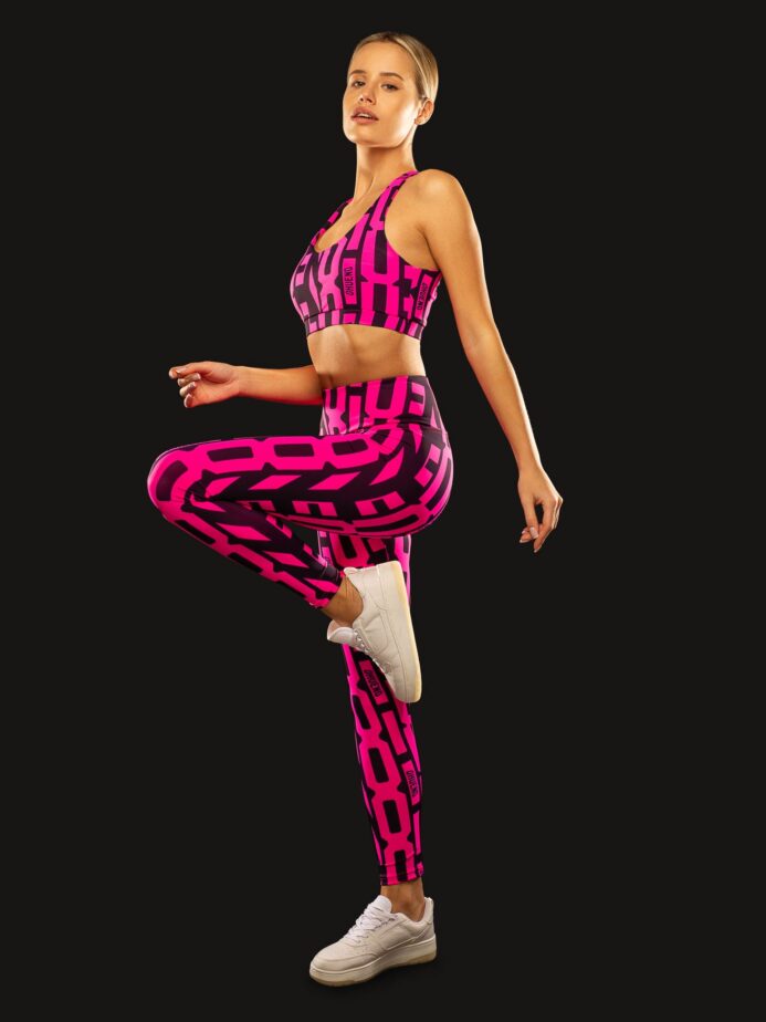 Set of leggings+top (pink)