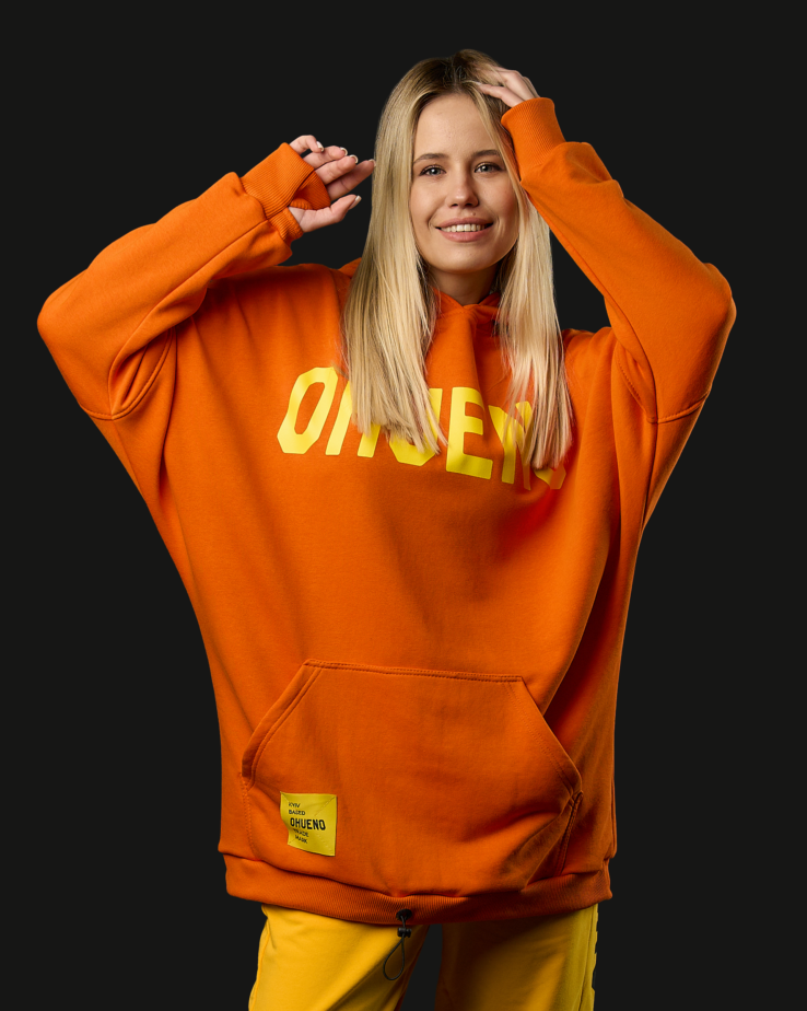 Oversized hoodie (orange)