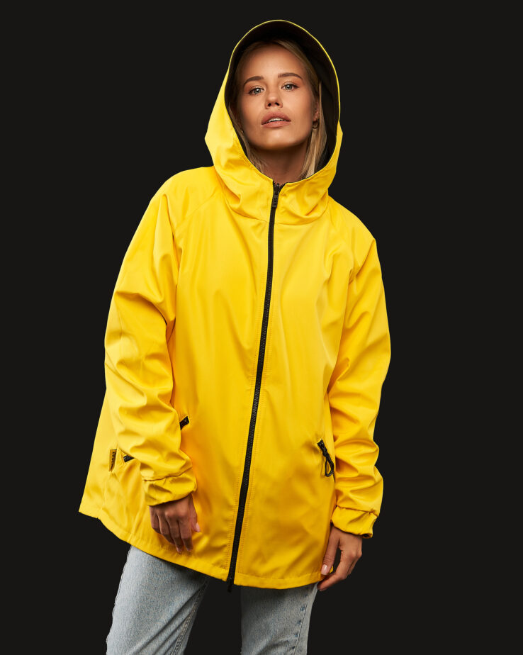 Double-sided raincoat (yellow-black)